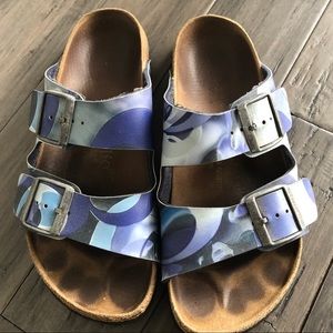 Blue print Birkenstocks